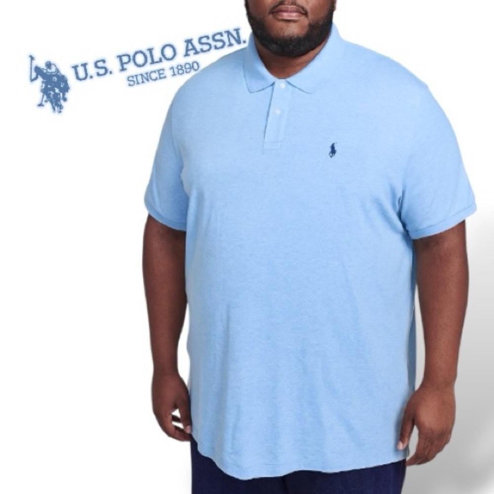 Interlock Mens Polo Shirt U.S. Polo Assn.  Classic Fit Short Sleeve 3XL